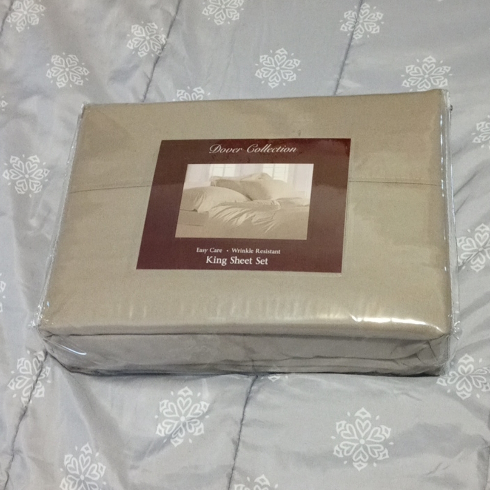 Microfiber King Size Sheet Set Dover Collection